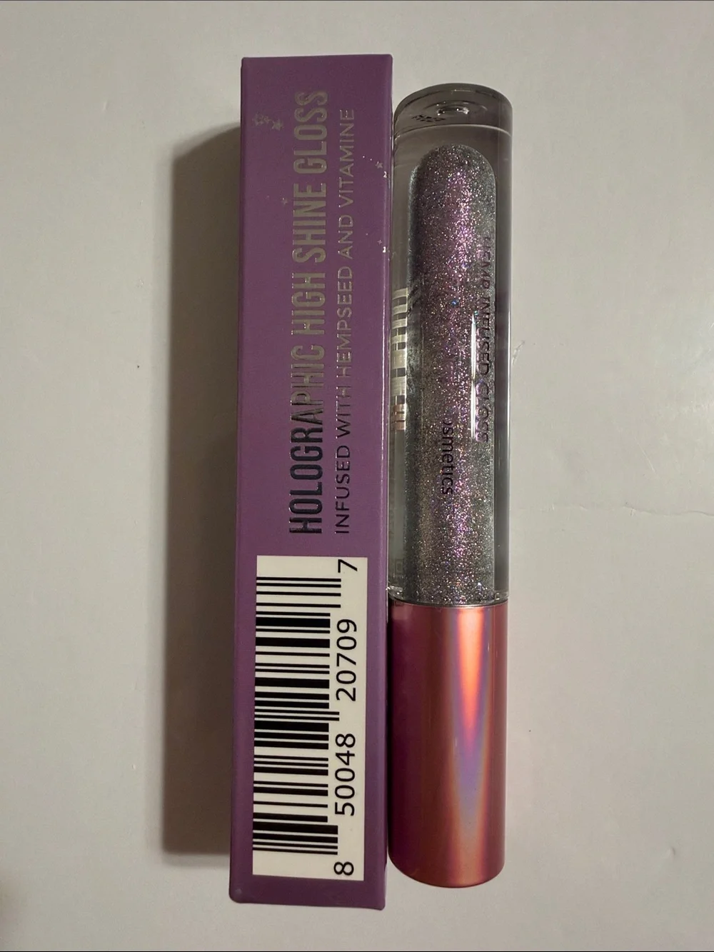 Queen Cosmetics Holographic Lip Gloss in the Viral Shade EUPHORIA